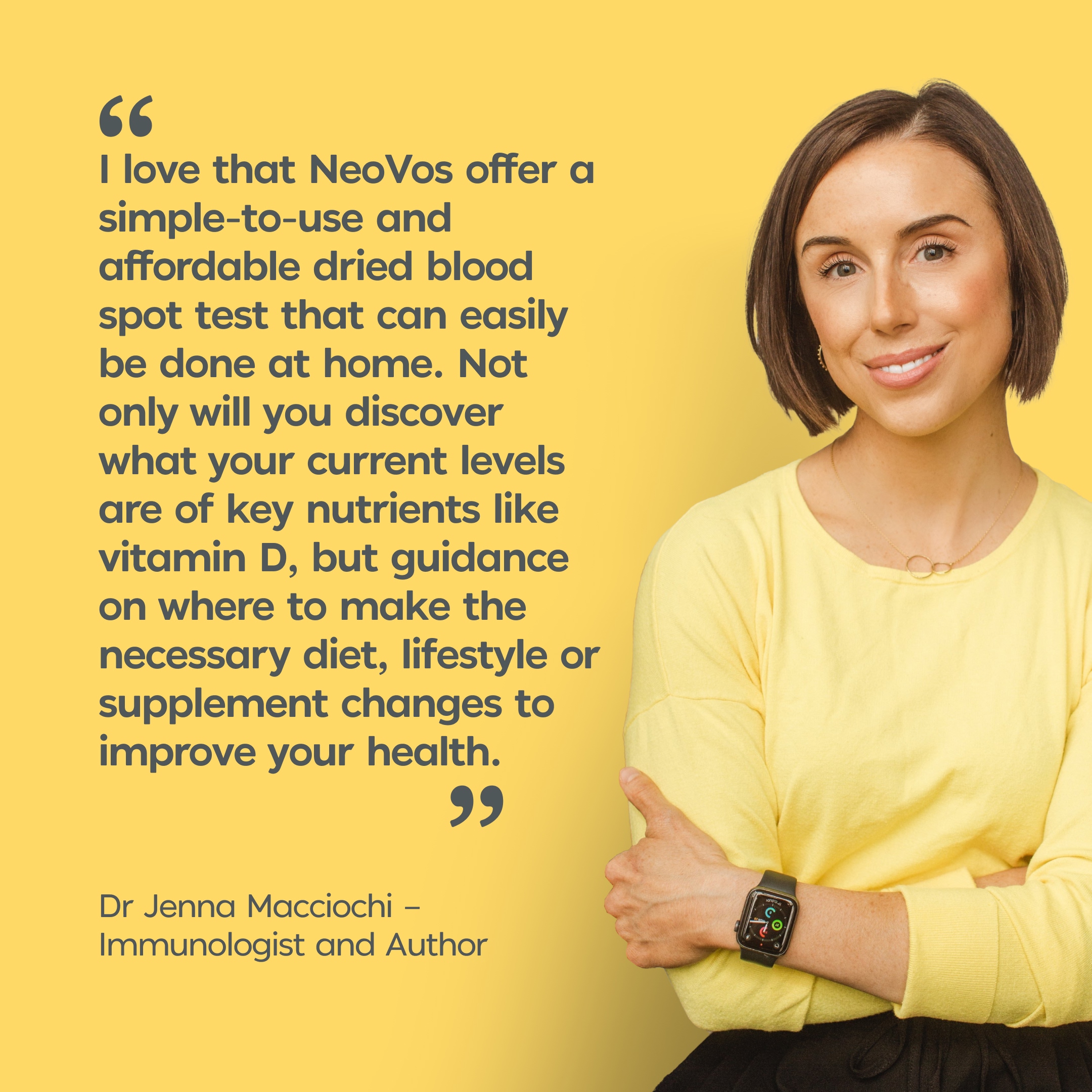 Dr Jenna Macciochi | Vitamin D Test Review | NeoVos